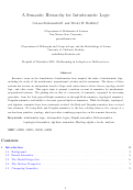Cover page: A Semantic Hierarchy for Intuitionistic Logic