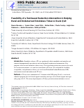 Cover page: Feasibility of a text-based reduction intervention in helping rural and underserved smokeless tobacco users quit