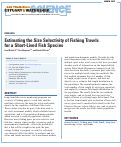 Cover page: Estimating the Size Selectivity of Fishing Trawls for a Short-Lived Fish Species
