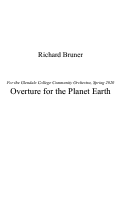 Cover page: Overture for the Planet Earth
