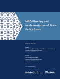 Cover page of MPO Planning and Implementation of State Policy Goals