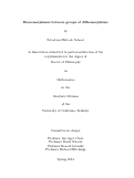 Cover page: Homomorphisms between groups of diffeomorphisms
