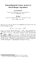 Cover page: Semi-classical bound states of Schrödinger equations
