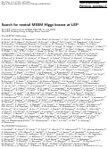 Cover page: Search for neutral MSSM Higgs bosons at LEP