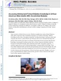 Cover page: Assessing Informal and Formal Diabetes Knowledge in African American Older Adults With Uncontrolled Diabetes.