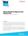 Cover page: Where Did All the Migrants Farm Workers Go?