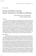 Cover page: Financial Distress among Pacific Islanders in Southern California