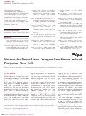 Cover page: Melanocytes derived from transgene-free human induced pluripotent stem cells.