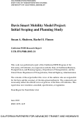 Cover page: Davis Smart Mobility Model Project: Initial Scoping and Planning Study