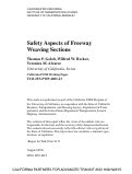 Cover page: Safety Aspects of Freeway Weaving Sections