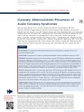 Cover page: Coronary Atherosclerotic Precursors of Acute Coronary Syndromes