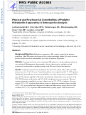 Cover page: Physical and psychosocial comorbidities of pediatric hidradenitis suppurativa: A retrospective analysis
