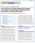 Cover page: Recent Advances in Understanding Flow Dynamics and Transport of Water-Quality Constituents in the Sacramento–San Joaquin River Delta