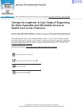 Cover page: Closing the Loophole: A Case Study of Organizing for More Equitable and Affordable Access to Health Care in San Francisco