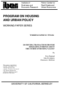 Cover page: Do Housing Transactions Provide Misleading Evidence about the Course of Housing Values?