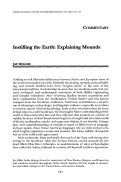 Cover page: Instilling the Earth: Explaining Mounds