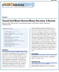 Cover page: Toward Salt Marsh Harvest Mouse Recovery: A Review