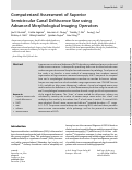 Cover page: Computerized Assessment of Superior Semicircular Canal Dehiscence Size using Advanced Morphological Imaging Operators