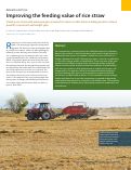 Cover page: Improving the feeding value of rice straw