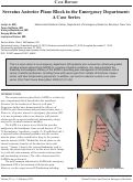Cover page: Serratus Anterior Plane Block in the Emergency Department: A Case Series