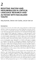 Cover page: Resisting Racism and Neoliberalism in Critical Language Research and Activism with Racialized Youth