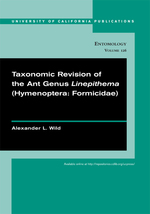 Cover page of Taxonomic Revision of the Ant Genus Linepithema (Hymenoptera: Formicidae)