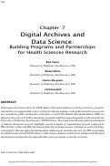 Cover page: Digital Archives and Data Science: Building Programs and Partnerships for Health Sciences Research