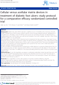 Cover page: Cellular versus acellular matrix devices in treatment of diabetic foot ulcers: study protocol for a comparative efficacy randomized controlled trial
