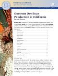Cover page: Common Dry Bean Production in California, Second Edition