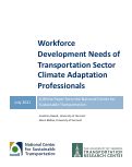 Cover page: Workforce Development Needs of Transportation Sector Climate Adaptation Professionals