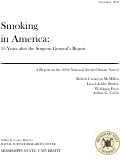 Cover page: Smoking in America: 35 Years after the Surgeon General's Report: A Report on the 2000 National Social Climate Survey