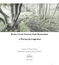 Cover page: Baxter Creek Gateway Park Restoration: A Post-Project Appraisal