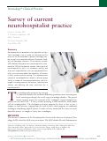 Cover page: Survey of current neurohospitalist practice