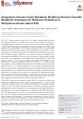 Cover page: Integrative Genome-Scale Metabolic Modeling Reveals Versatile Metabolic Strategies for Methane Utilization in Methylomicrobium album BG8
