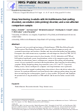 Cover page: Sleep functioning in adults with trichotillomania (hair-pulling disorder), excoriation (skin-picking) disorder, and a non-affected comparison sample