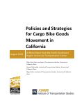 Cover page of Policies and Strategies for Cargo Bike Goods Movement in California