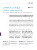 Cover page: Drug-Drug Interactions in the Management of Patients With Pulmonary Arterial Hypertension