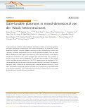 Cover page: Gate-tunable plasmons in mixed-dimensional van der Waals heterostructures