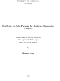 Cover page: RegTools: A Julia Package for Assisting Regression Analysis