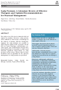 Cover page: Scalp Psoriasis: A Literature Review of Effective Therapies and Updated Recommendations for Practical Management