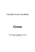 Cover page: Gotas (Drops)