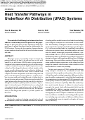 Cover page: Heat transfer pathways in underfloor air distribution (UFAD) systems