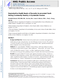Cover page: Reproductive health needs of recently incarcerated youth during community reentry: a systematic review