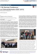Cover page: 11th German Conference on Chemoinformatics (GCC 2015)