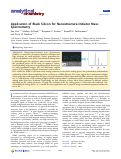 Cover page: Application of Black Silicon for Nanostructure-Initiator Mass Spectrometry