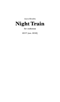 Cover page: Night Train