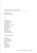 Cover page: Cuatro poemas / Four Poems