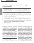 Cover page: Phase II trial of sagopilone, a novel epothilone analog in metastatic melanoma