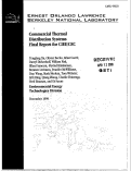 Cover page: Commercial thermal distribution systems, Final report for CIEE/CEC