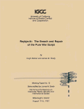 Cover page: Reykjavik: The Breach and Repair of the Pure War Script, Working Paper No. 12, First Annual Conference on Discourse, Peace, Security, and International Society